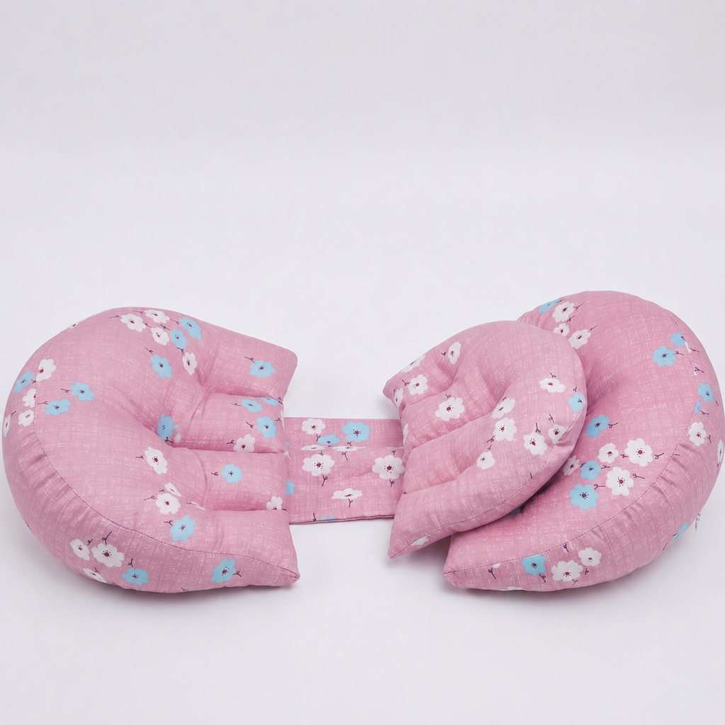 DoubleCocon | Coussin Grossesse Double Spirale — Soutien Ventre Ajustable