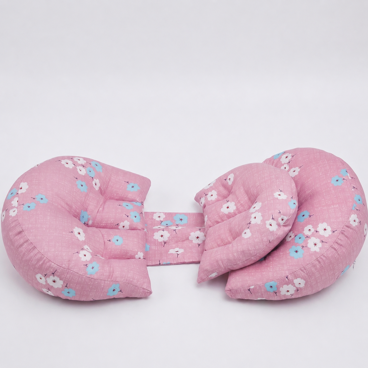 DoubleCocon | Coussin Grossesse Double Spirale — Soutien Ventre Ajustable