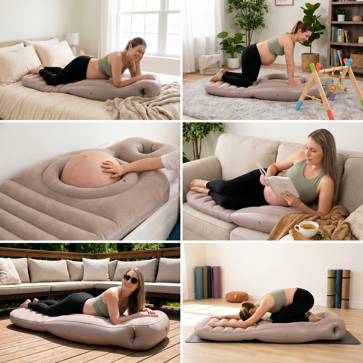 VentreLégère | Matelas Gonflable Grossesse — Allongez-vous enfin sur le ventre