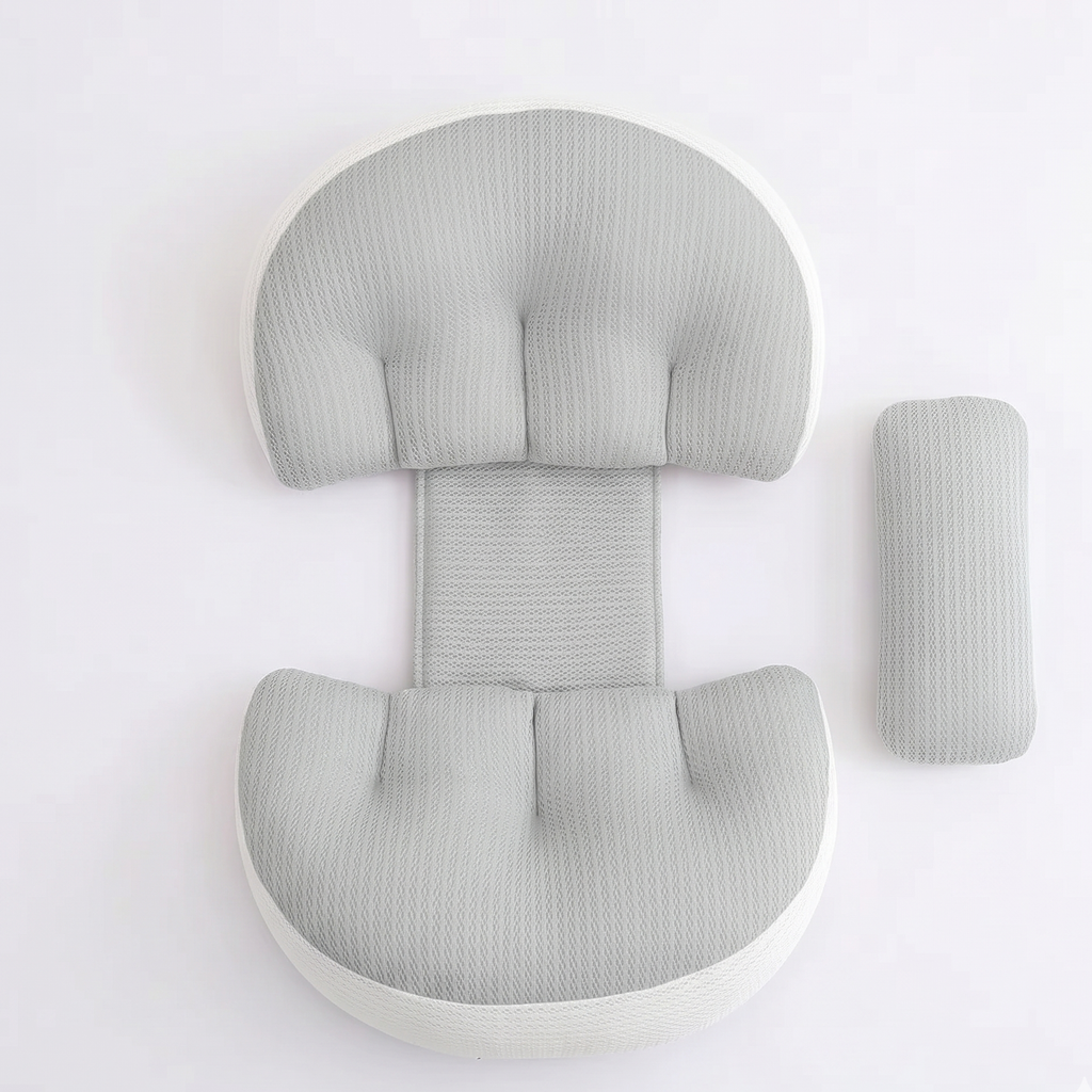 NestConfort | Coussin Grossesse Ergonomique Respirant — 1 Coussin Offert