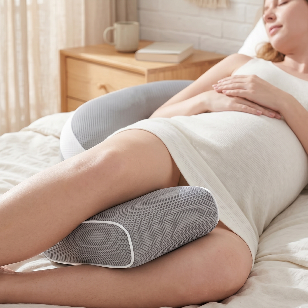 NestConfort | Coussin Grossesse Ergonomique Respirant — 1 Coussin Offert