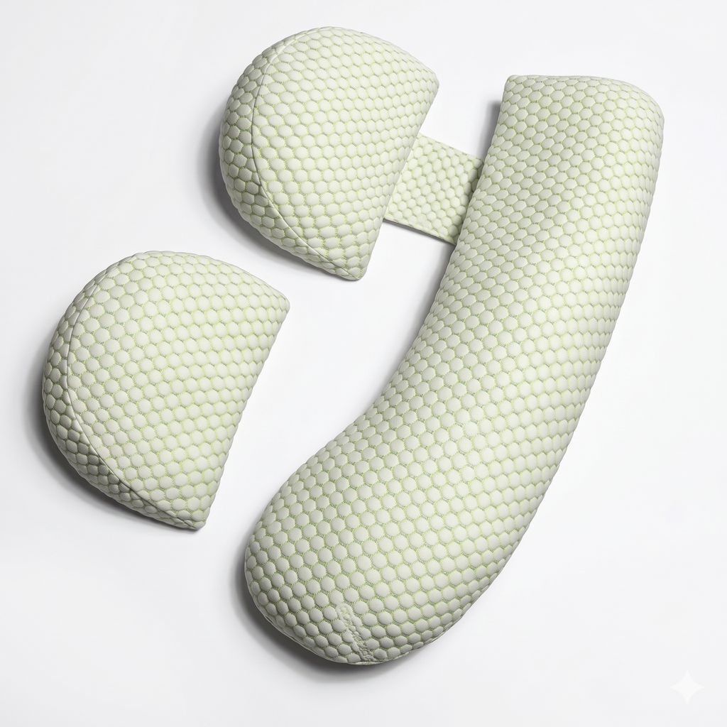 ModulZen | Set Grossesse Modulaire 3 Pièces — Tissu Nid d'Abeille Respirant