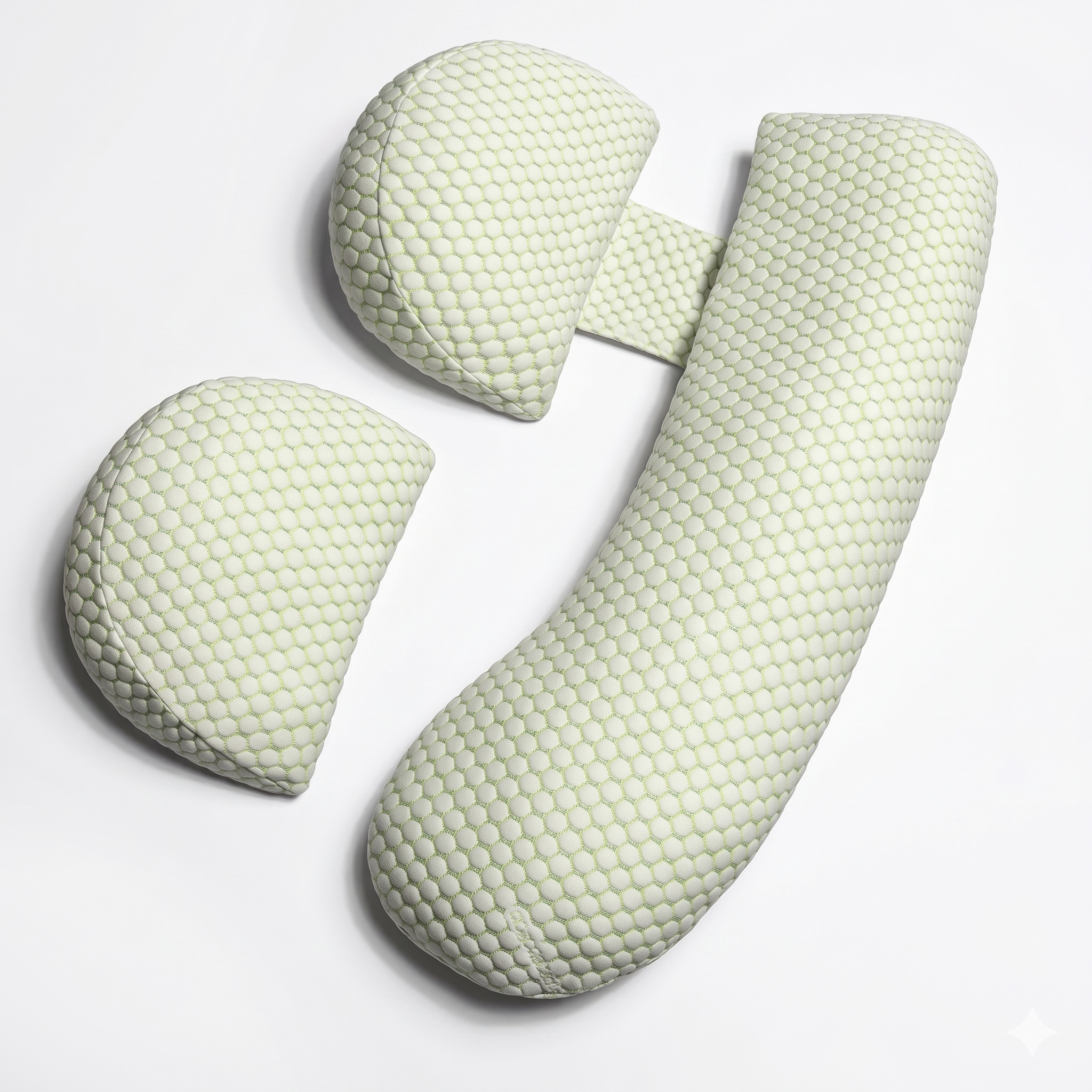ModulZen | Set Grossesse Modulaire 3 Pièces — Tissu Nid d'Abeille Respirant