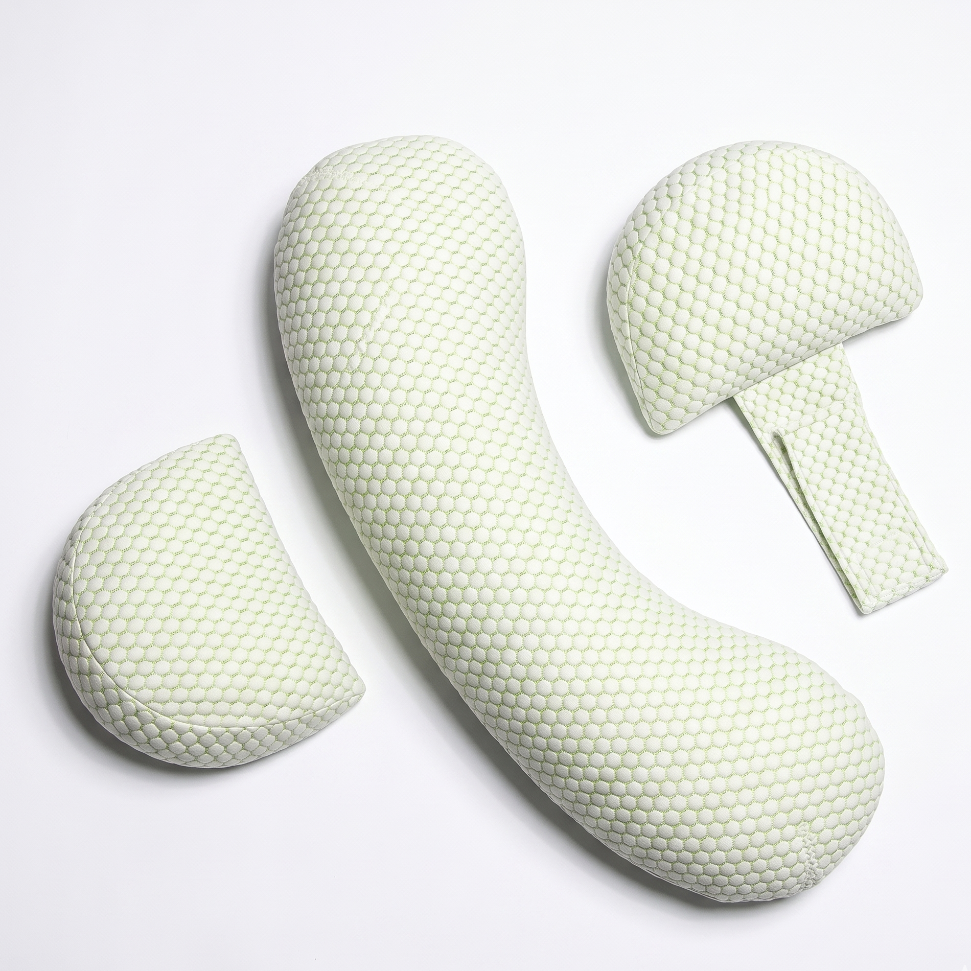 ModulZen | Set Grossesse Modulaire 3 Pièces — Tissu Nid d'Abeille Respirant