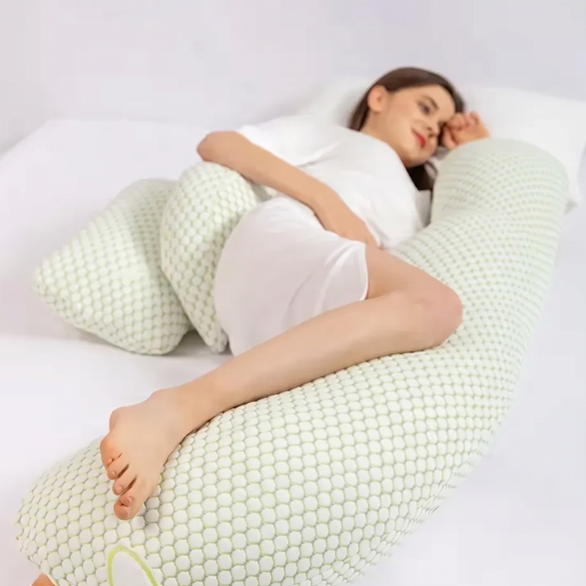 ModulZen | Set Grossesse Modulaire 3 Pièces — Tissu Nid d'Abeille Respirant