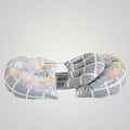 DoubleFleur | Coussin Grossesse Double Cercle Réversible — Fleurs & Carreaux